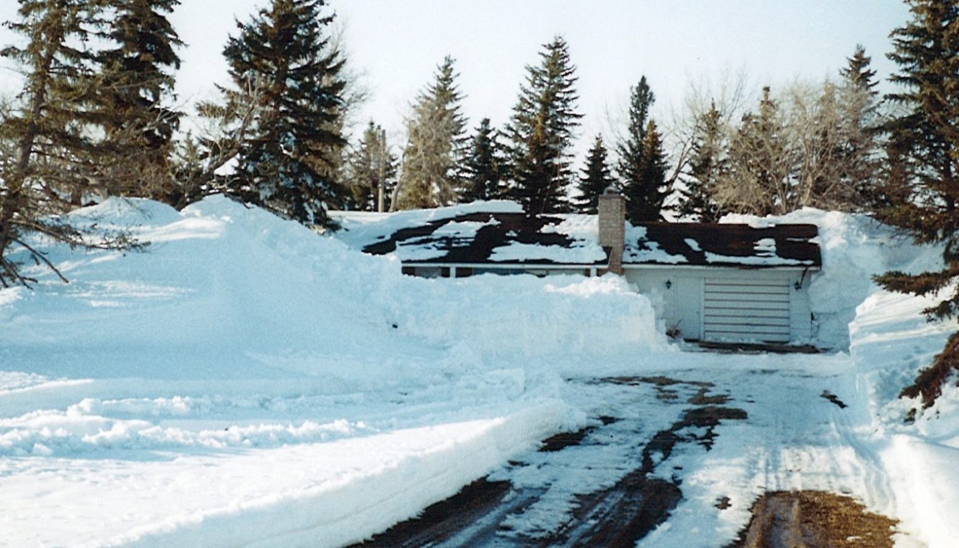 Drifts as high as a house were common in 1997